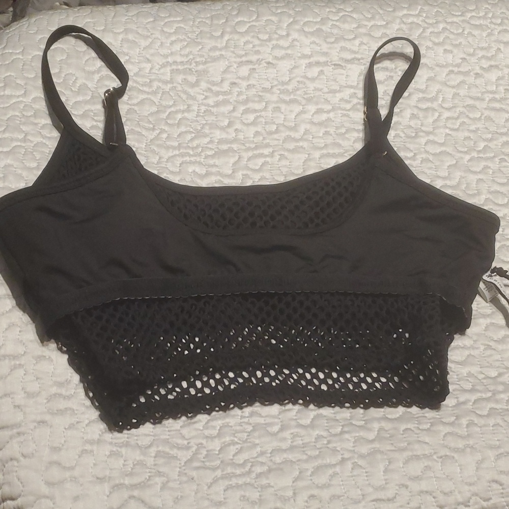 ROBIN PICCONE PUA CROP BIKINI TOP, NEW, SIZE:LARGE - Picture 4 of 7